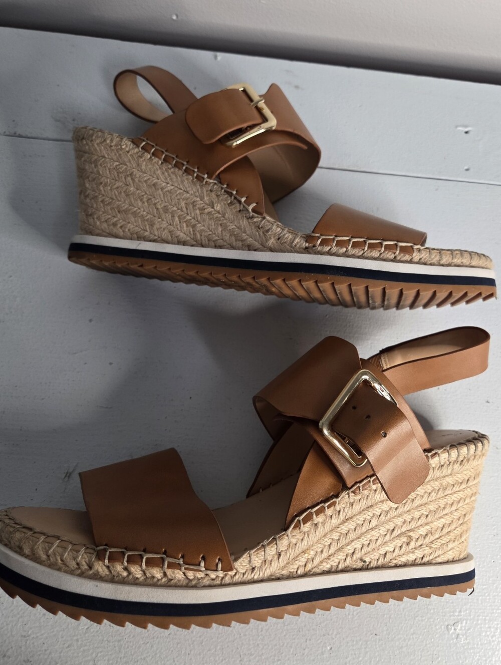 Tommy Hilfiger Wedge Sandals Size 11 - Picture 9 of 11
